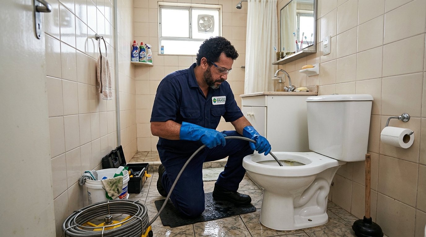 Desentupimento de Vaso com Equipamento em Porto Alegre‑RS