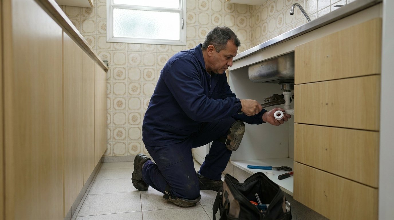 Instalação Hidráulica na Cozinha em Porto Alegre‑RS