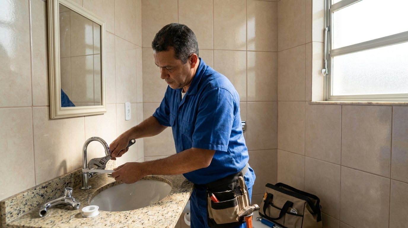 Instalação Hidráulica no Banheiro em Porto Alegre‑RS